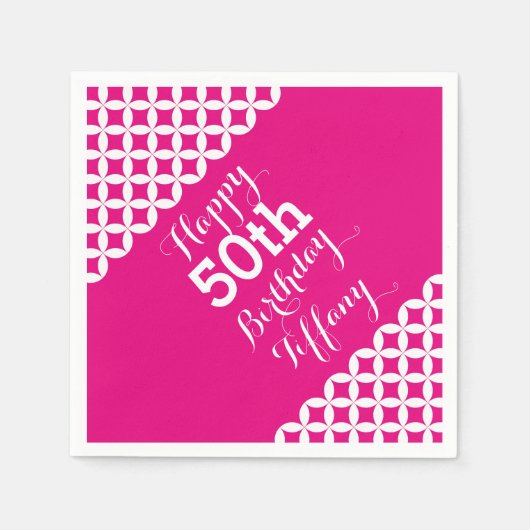 Circle pattern 50. serviette (Vorderseite)