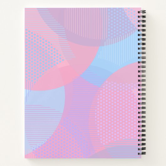 Circle Pattern Notebook Notizblock (Rückseite)