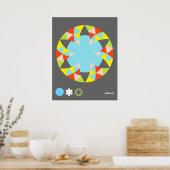 Circle Pepper Blume Star Poster (Küche)