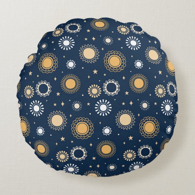 Circle Pillow Design  Rundes Kissen (Vorderseite)