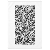 Circle Polka Dots schwarz + Ihre Hintergrundfarbe Tischdecke (Vorderseite)