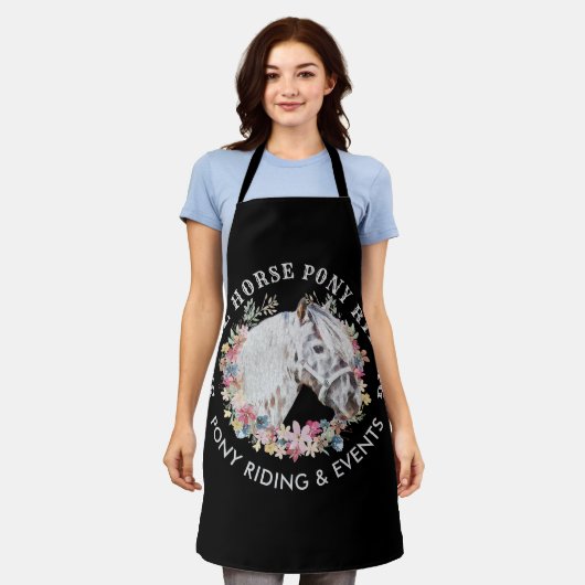 Circle Pony Logo Horse Schürze (Getragen)