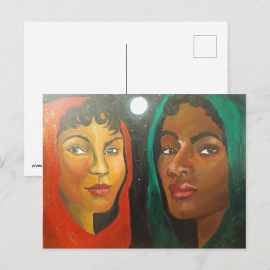 Circle Postcard Postkarte (Vorne/Hinten)