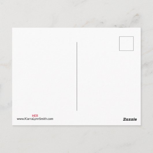 Circle Postcard Postkarte (Rückseite)