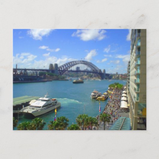 Circle Quay Sydney Postkarte (Vorderseite)