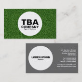 Circle - Random Spots - Avocado auf dunkelgrün Visitenkarte (Vorne/Hinten)