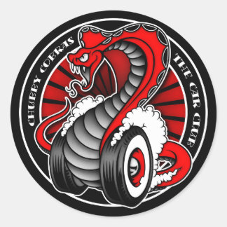 Circle Red 3" Runder Aufkleber