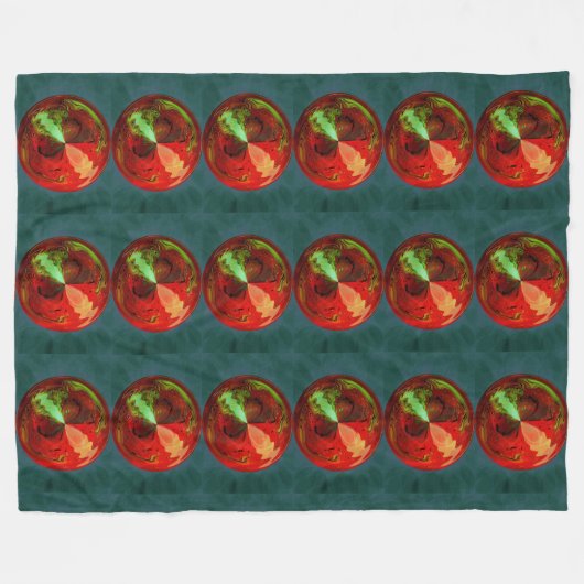 CIRCLE RED FLEECEDECKE (Vorderseite (Horizontal))