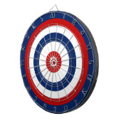 Circle Red White Rudder Streifen Dartscheibe (Vorderseite rechts)