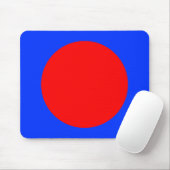 Circle - Rot und Blau Mousepad (Mit Mouse)