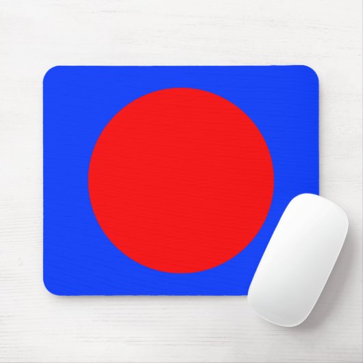 Circle - Rot und Blau Mousepad (Mit Mouse)