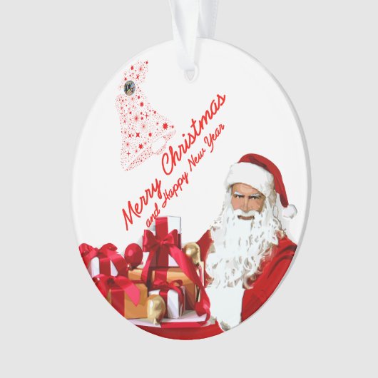 Circle Santa Ornament (Vorderseite)