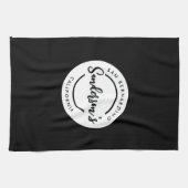 Circle "Schwarz-weiß City Town Place" Geschirrtuch (Horizontal)