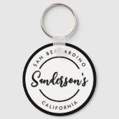 Circle "Schwarz-weiß City Town Place" Schlüsselanhänger (Vorderseite)