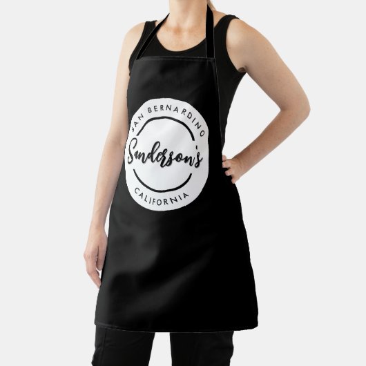 Circle "Schwarz-weiß City Town Place" Schürze (InSitu)