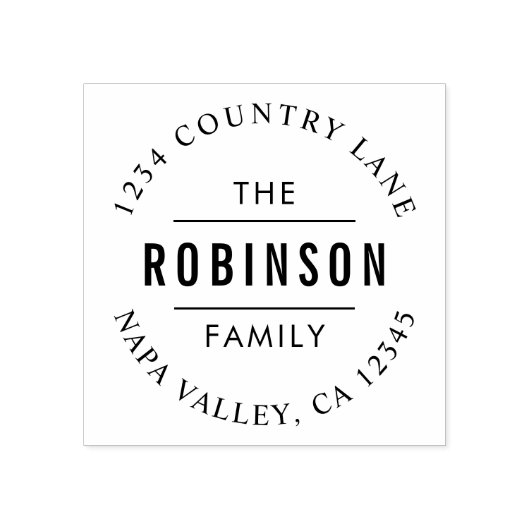 Circle Script | Erstellen Sie Ihre eigene Rücksend Gummistempel (Prägung)