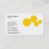 Circle Series - Amber on White Visitenkarte (Rückseite)