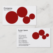 Circle Series - Ruby on White Visitenkarte (Vorne/Hinten)