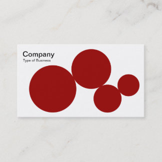 Circle Series - Ruby on White Visitenkarte