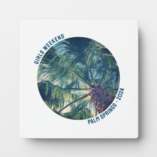 Circle Shape Girls Bachelorette Wochenende Foto Fotoplatte (Vorderseite)