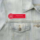 Circle Shaped Custom Business Logo Mitarbeiter Namensschild (Beispiel)