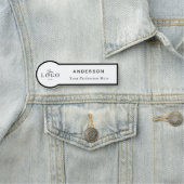 Circle Shaped Custom Business Logo Mitarbeiter Namensschild (Beispiel)