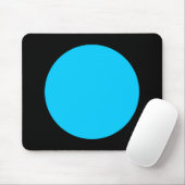 Circle - Sky Blue und Black Mousepad (Mit Mouse)