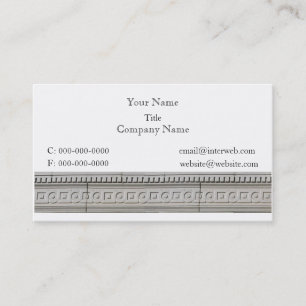 Circle Square Architectural Border Business Cards Visitenkarte