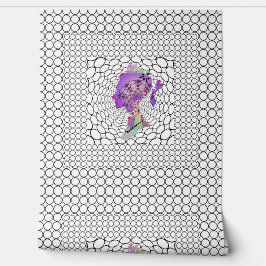 Circle Squares Princess Ponytail Center Tapete