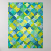 Circle Stars Hand Painted Artist Pattern Print Poster (Vorne)