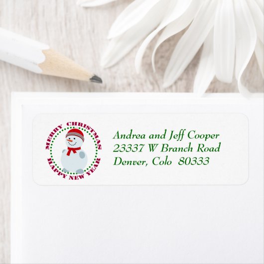 Circle Text Christmas Snowman (Insitu)