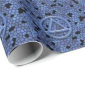 Circle Triangle Recovery Sobriety Wrapping Paper Geschenkpapier (Rolleneckpunkt)