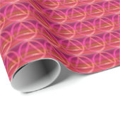 Circle Triangle Recovery Sobriety Wrapping Paper Geschenkpapier (Rolleneckpunkt)