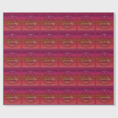 Circle Triangle Recovery Sobriety Wrapping Paper Geschenkpapier (Flach)