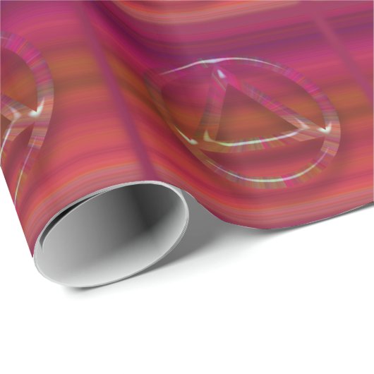 Circle Triangle Recovery Sobriety Wrapping Paper Geschenkpapier (Rolleneckpunkt)