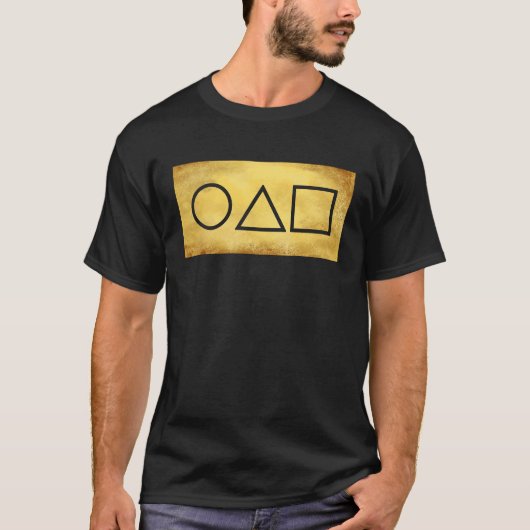 Circle Triangle Square Card Game T-Shirt (Vorderseite)