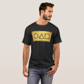 Circle Triangle Square Card Game T-Shirt (Vorne ganz)