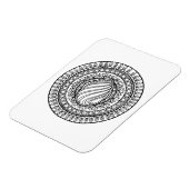 Circle Tribal Doodle Magnet (Linke Seite)