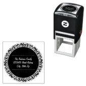 Circle Vintag Black Design - Address-Briefmarke Permastempel (Beispiel)