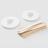 Circle Wedding Program Fan Fächer (Non-assembled)