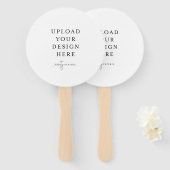 Circle Wedding Program Fan Fächer (Vorne und Hinten)