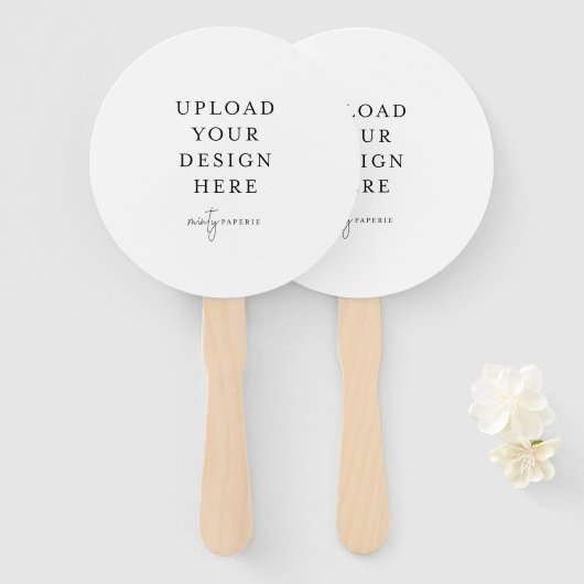 Circle Wedding Program Fan Fächer (Vorne und Hinten)