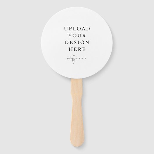 Circle Wedding Program Fan Fächer (Vorderseite)