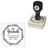 Circle Wreath Branches Custom Rubber Stamp Gummistempel (Stempel)