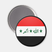 Circle zur Qualitätsflagge im Irak Magnet (Vorderseite/Rückseite)
