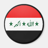 Circle zur Qualitätsflagge im Irak Magnet (Vorne)