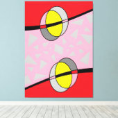 Circled Back Scrum Design II Leinwanddruck (Insitu (Holzboden))
