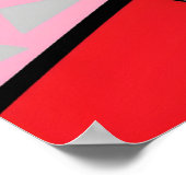 Circled Back Scrum Design II Poster (Ecke)