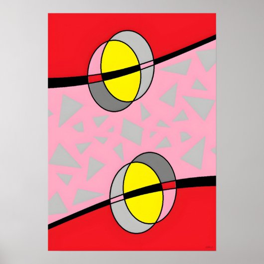 Circled Back Scrum Design II Poster (Vorne)