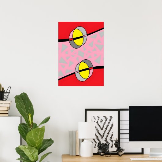 Circled Back Scrum Design II Poster (Heimbüro)